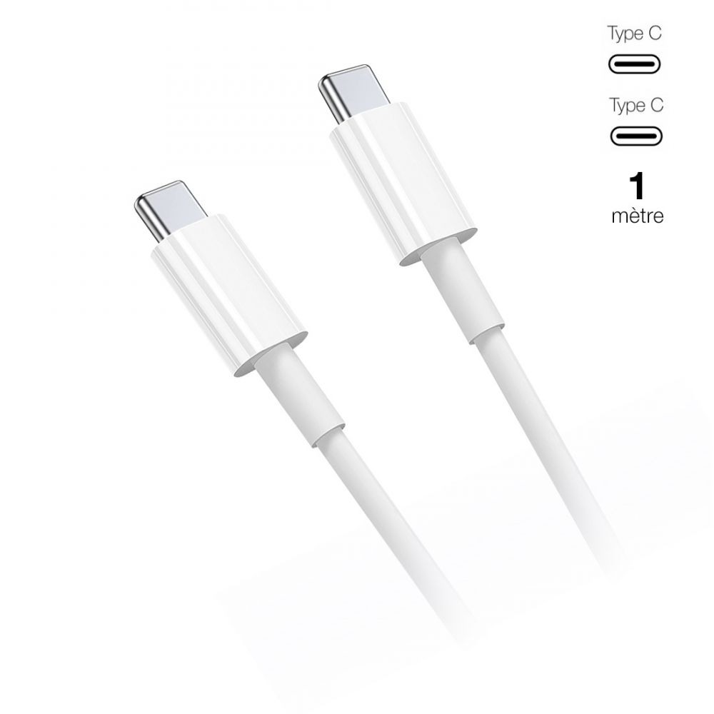 Câble USB-C + USB-C - 1 mètre